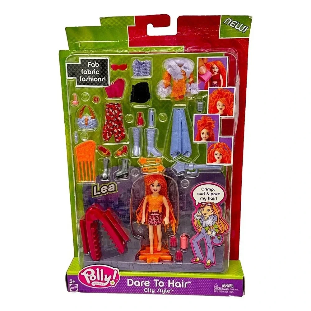 Vintage Polly Pocket Dare to Hair City Style‎ Lea  2003 New